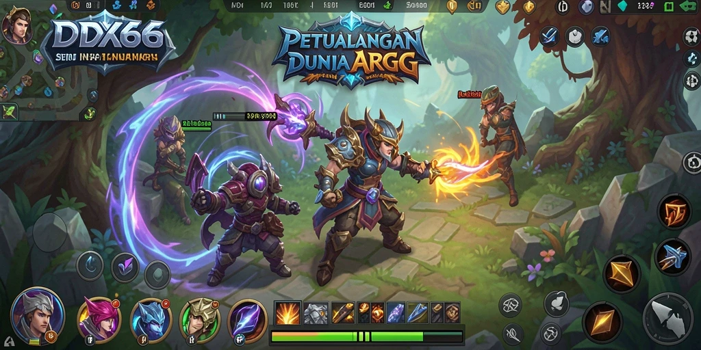 Tampilan gameplay yang mendebarkan dalam dunia ARPG IDX66.