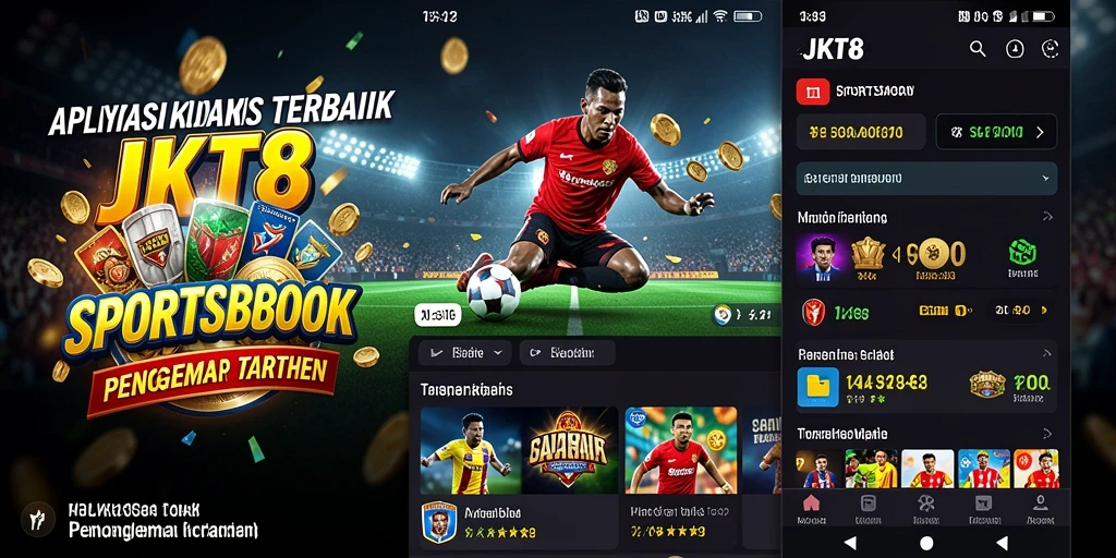 Screenshot utama JKT8 menampilkan antarmuka taruhan yang interaktif dan menarik.