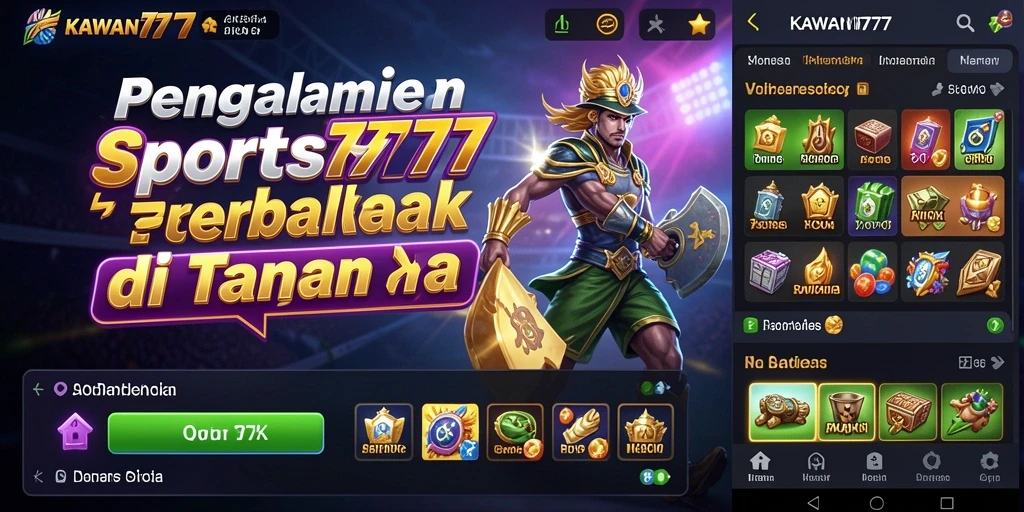 Screenshot KAWAN777 menampilkan permainan taruhan olahraga yang mendebarkan.