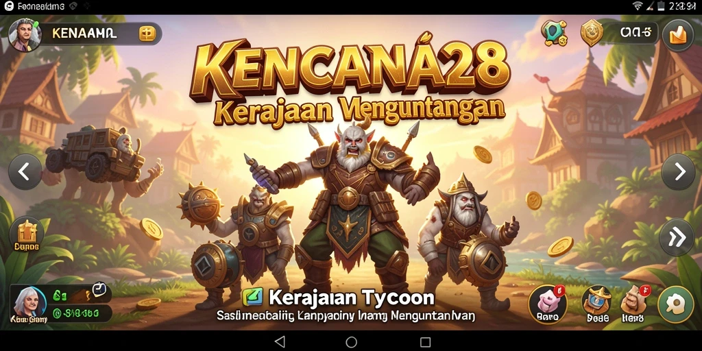 Screenshot gameplay KENCANA28 menampilkan pengalaman Tycoon yang mendalam.