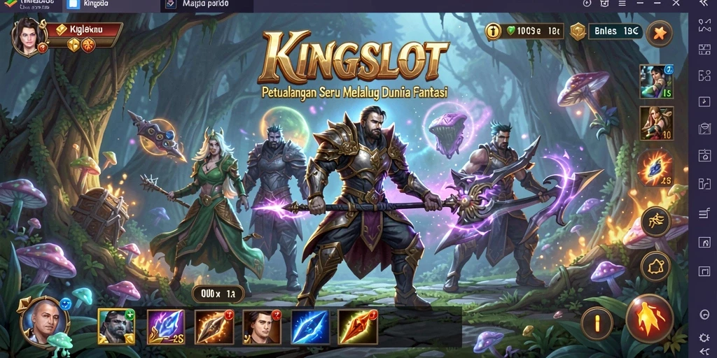 Tampilan menarik dari gameplay KINGSLOT yang penuh petualangan.