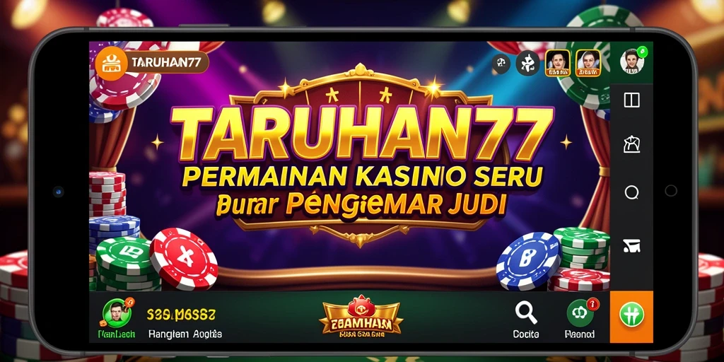 Tampilan menarik dari gameplay TARUHAN77 dengan berbagai permainan Kasino.