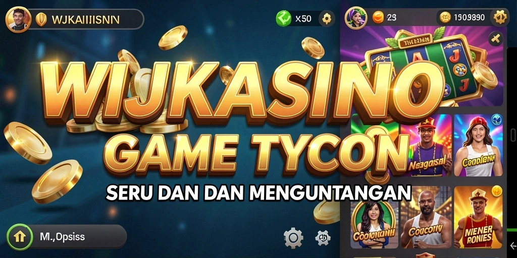 Tampilan menarik dari gameplay WJKASINO saat mengelola kasino.